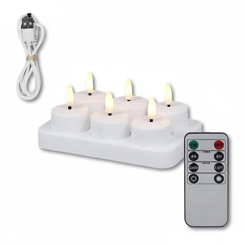 Flameless Candles LED Candles Battery Operated Timer - Image 3